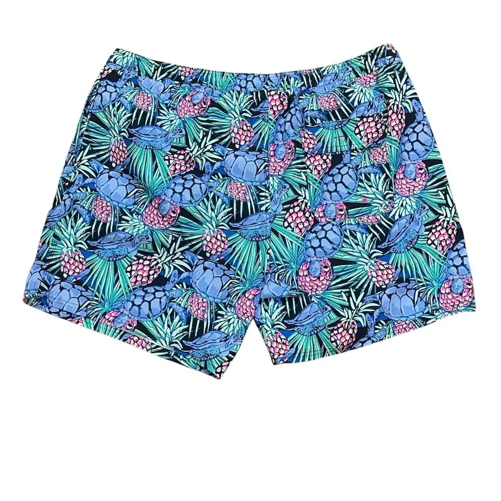 Vineyard Vines Chappy Bathing Suit Swim Trunks Sea‎ Turtles XXL Ocean Beach Pool